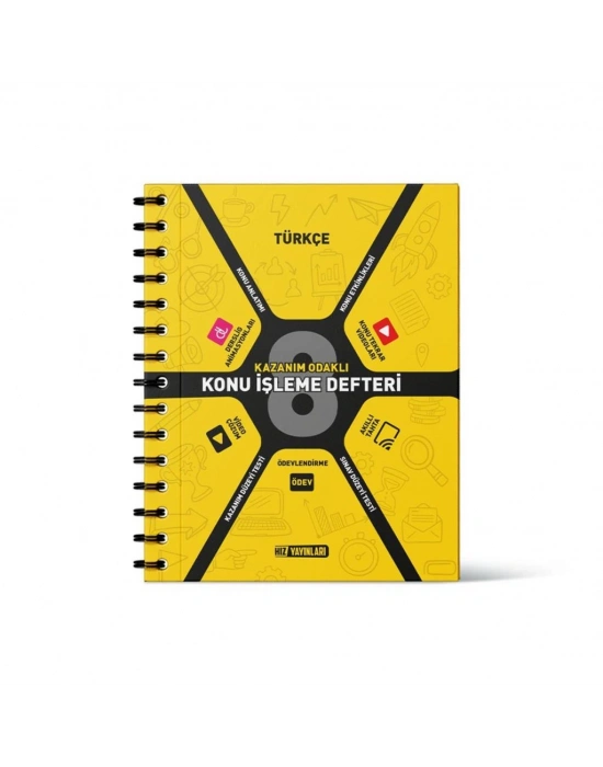 HIZ 8. SINIF TÜRKÇE KONU İŞLEME DEFTERİ