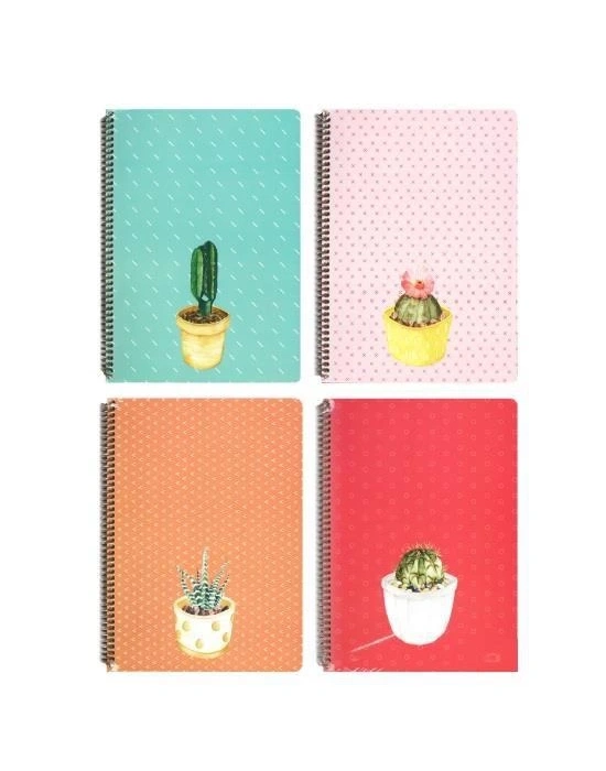 Keskin Color Defter 100 yp Kareli Spiralli Sert Kapak