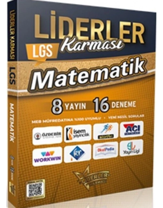 KR AKADEMİ Liderler Karması 8. Sınıf LGS Matematik Denemeleri 8 Yayın 16 Deneme