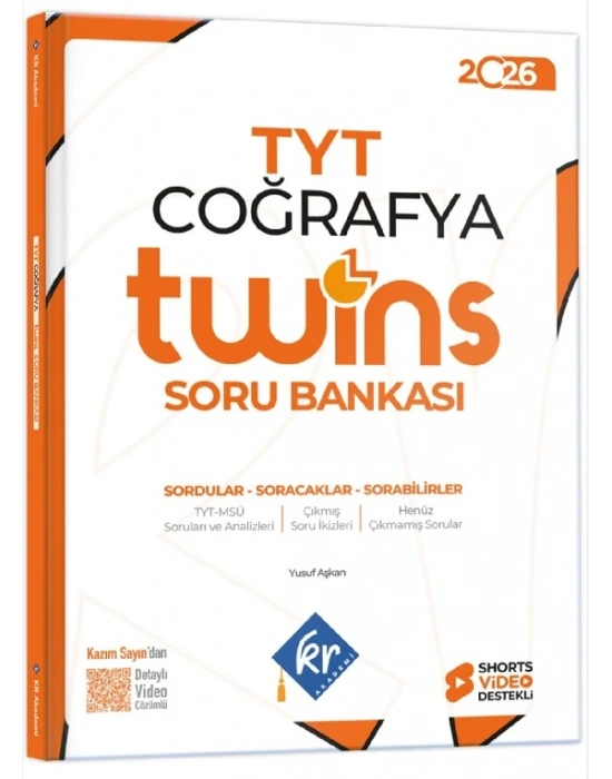 KR AKADEMİ TYT Twins Coğrafya Soru Bankası 2026
