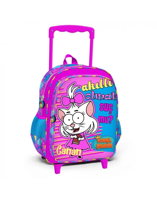 Kral Şakir Pembe Çekçek Okul Çantası