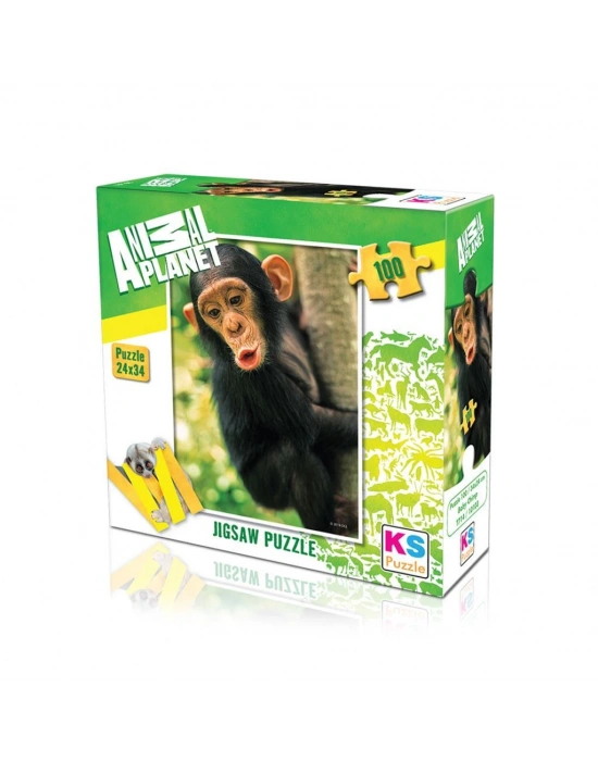 KS YAVRU ŞEMPANZE 100 LÜ PUZZLE