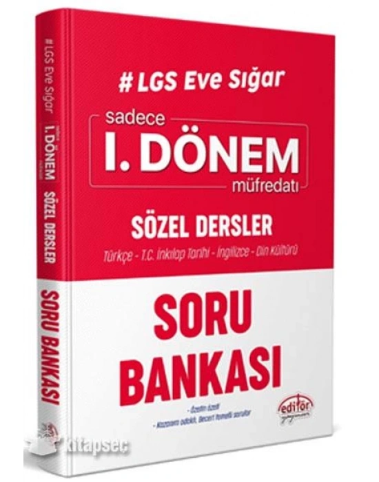 LGS Eve Sığar Sadece 1. Dönem Sözel Dersler Soru Bankası