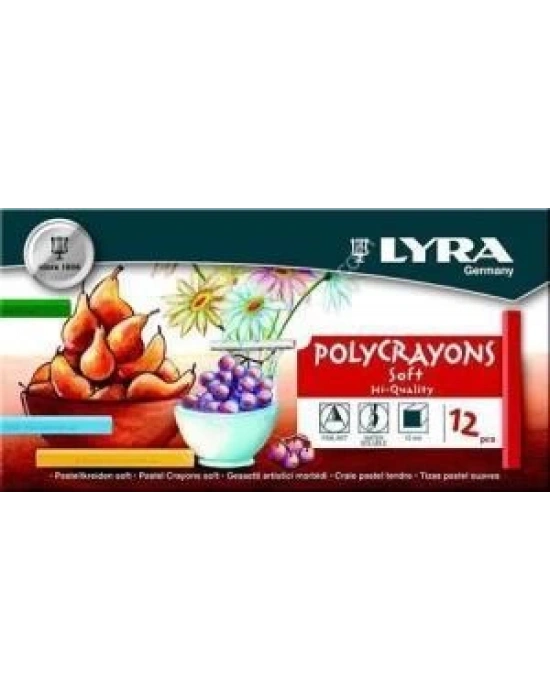 LYRA  POLYCRAYONS SOFT - Toz Pastel/12li Kutu