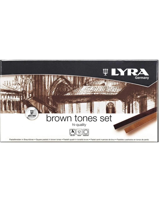 LYRA  POLYCRAYONS SOFT - Toz Pastel/Kahverengi Tonlar