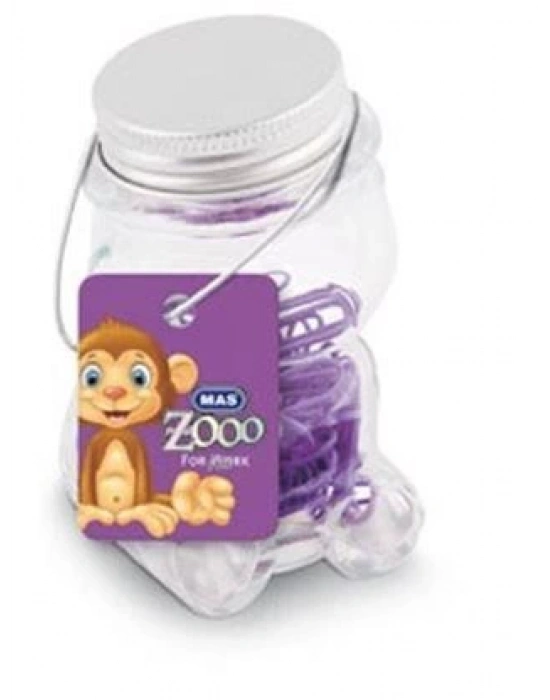 Mas Zoo - Cam Kavanozda Plastik Kapli Atas - No:2  - Mor