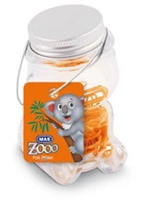 Mas Zoo - Cam Kavanozda Plastik Kapli Atas - No:2  - Oranj