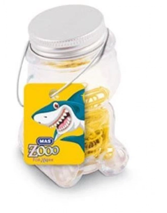Mas Zoo - Cam Kavanozda Plastik Kapli Atas - No:2  - Sari