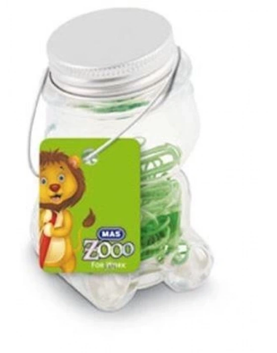Mas Zoo - Cam Kavanozda Plastik Kapli Atas - No:2  - Yesil