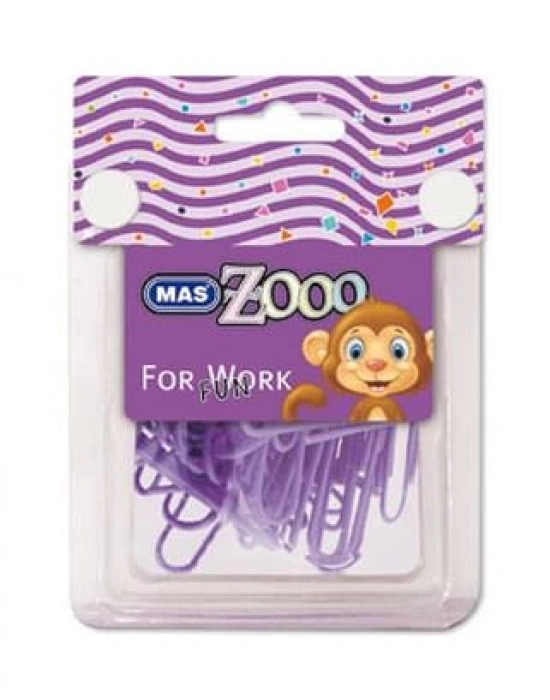 Mas Zoo - Seffaf Dörtgen Kutuda Plastik Kapli Atas - No:3 - Mor