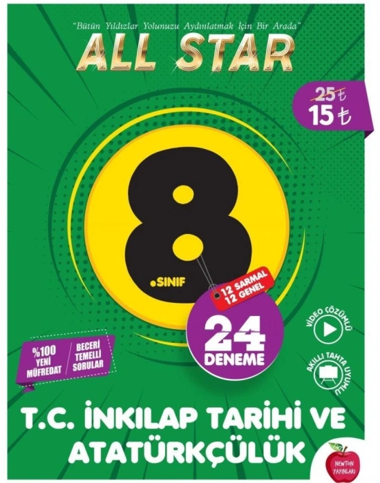 NEWTON 8. SINIF ALL STAR TC İNKILAP TARİHİ 24 DENEME