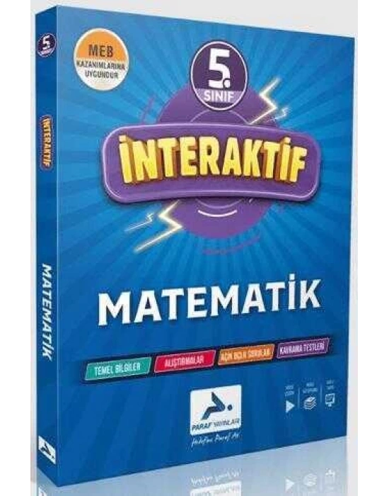 PARAF 5.SINIF İNTERAKTİF MATEMATİK SORU BANKASI