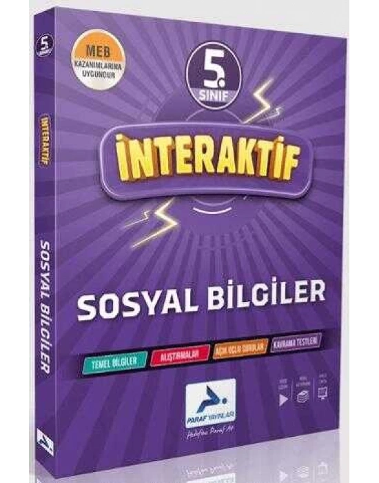 PARAF 5.SINIF İNTERAKTİF SOSYAL BİL. SORU BANKASI