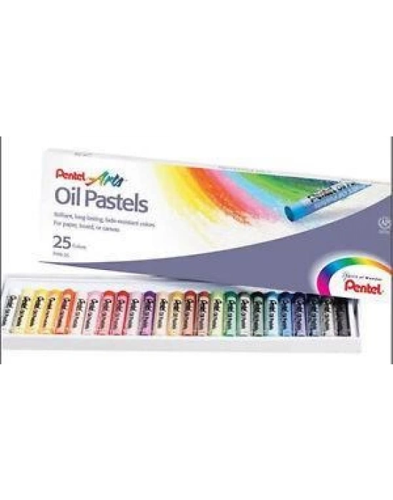 Pentel - Arts Yağlı Pastel Boya 25 li
