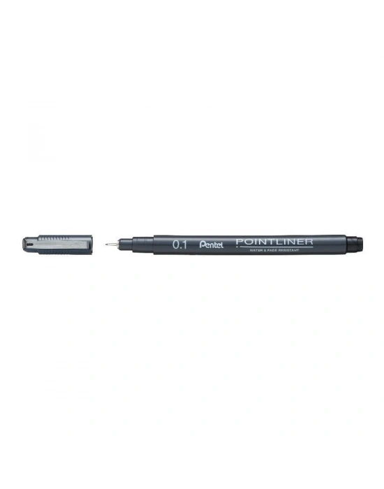 Pentel Fiber Uçlu Yazı Kalemi0.1 mm. SİYAH