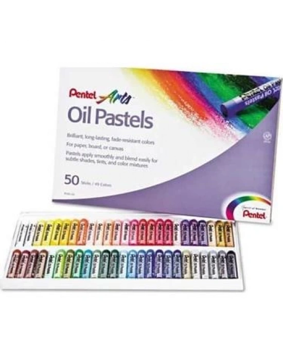 PENTEL YAĞLI PASTEL 50 RENK
