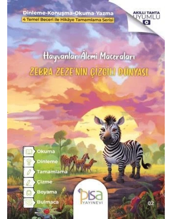 PİSA HAYVANLAR ALEMİ MACERALARI 2 - ZEBRA ZEZE NİN ÇİZGİLİ DÜNYASI