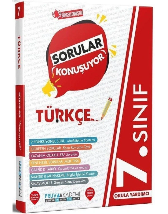 PRUVA 7. SINIF TÜRKÇE SORULAR KONUŞUYOR