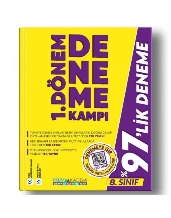 PRUVA 8. SINIF 1. DÖNEM DENEME KAMPI