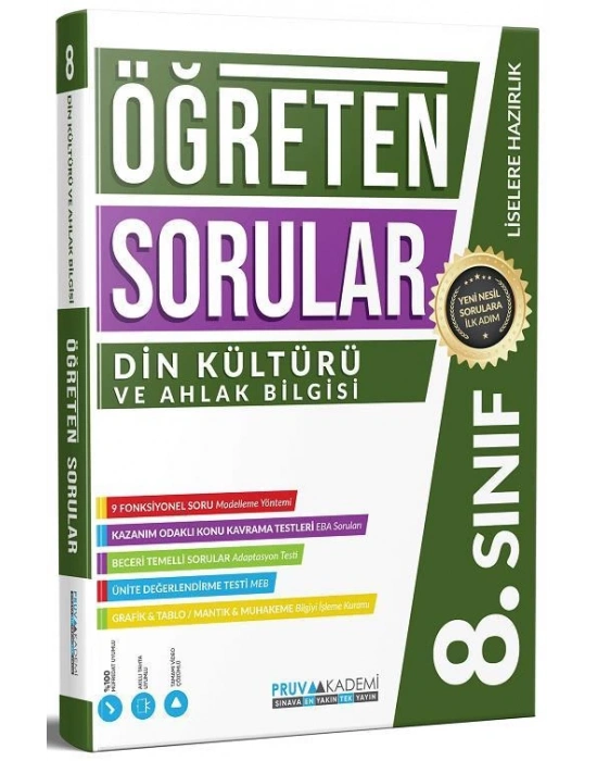 PRUVA 8. SINIF DİN KÜLTÜRÜ ÖĞRETEN SORULAR