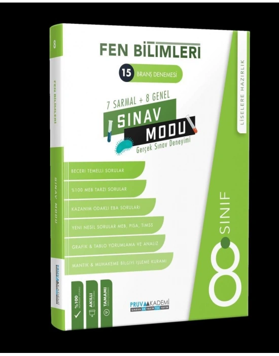 PRUVA 8. SINIF FEN BİLİMLERİ BRANŞ DENEMESİ