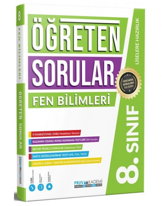 PRUVA 8. SINIF FEN BİLİMLERİ ÖĞRETEN SORULAR