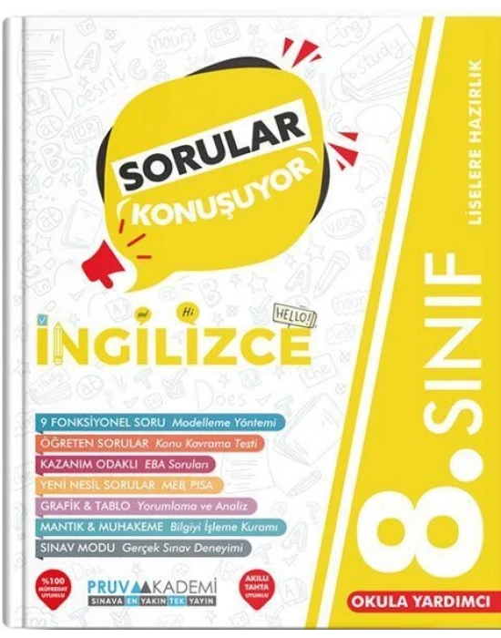 PRUVA 8. SINIF İNGİLİZCE SORULAR KONUŞUYOR