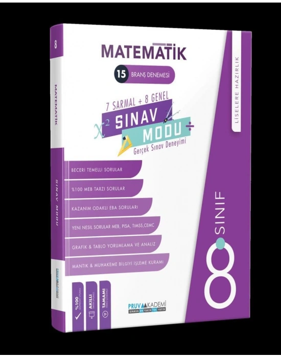 PRUVA 8. SINIF MATEMATİK BRANŞ DENEMESİ