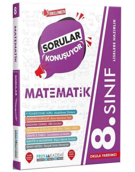 PRUVA 8. SINIF MATEMATİK SORULAR KONUŞUYOR