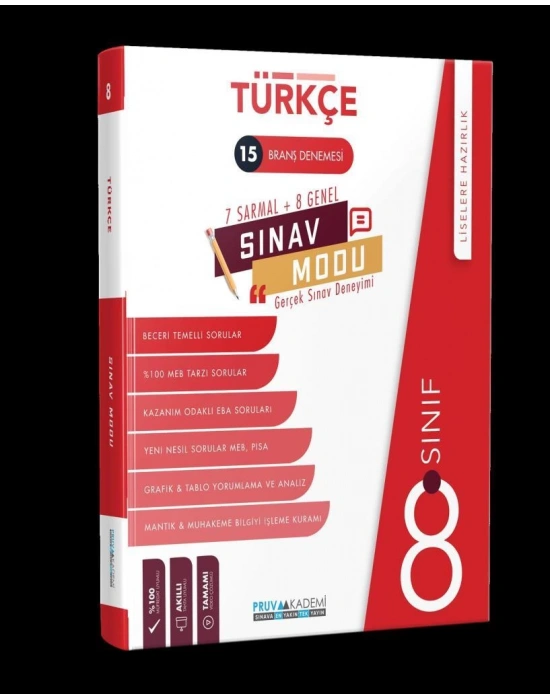 PRUVA 8. SINIF TÜRKÇE BRANŞ DENEMESİ