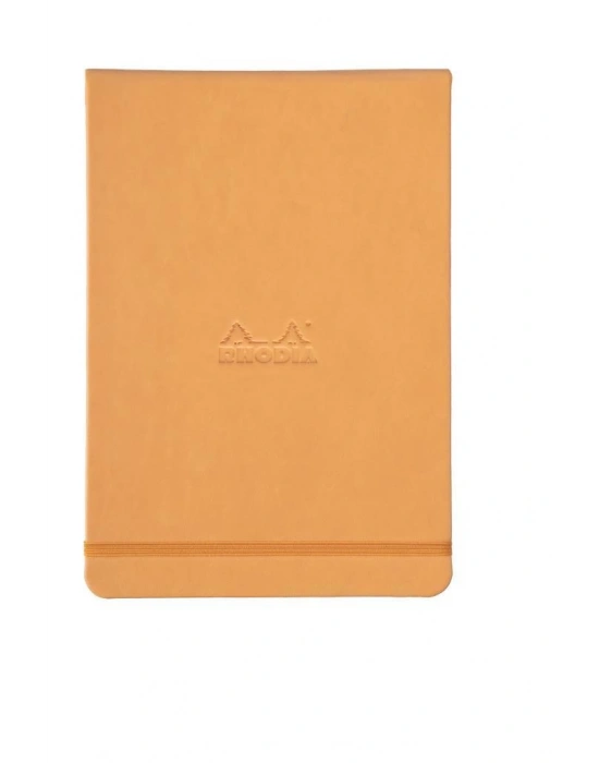 RHODIA 148*210 mm A-5 ÇİZGİSİZ RHODIA DEFTER, TURUNCU SERT KAPAK