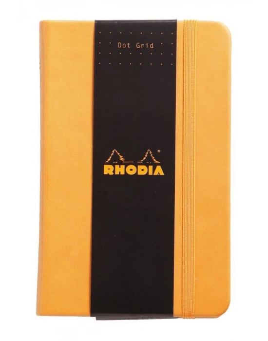 RHODIA 90*140 mm ÇİZGİLİ DEFTER, TURUNCU SERT KAPAK