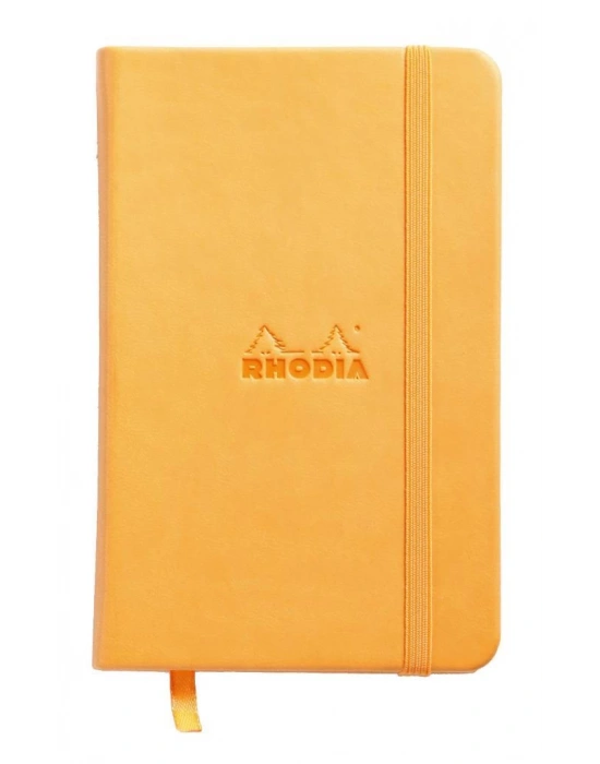 RHODIA 90*140 mm  ÇİZGİSİZ DEFTER, TURUNCU SERT KAPAK