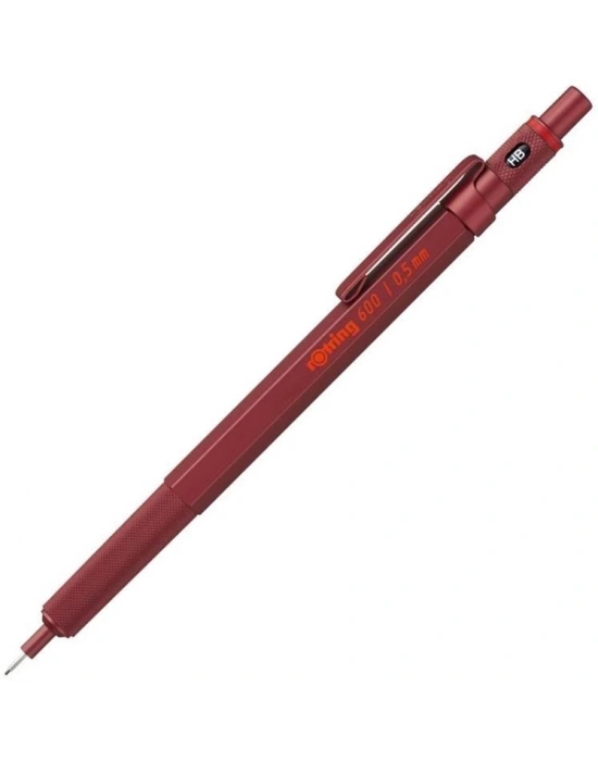 Rotring 600 Mekanik Kurşun Kalem, Kırmızı 0.5 mm