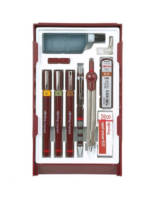 ROTRİNG Isograph Set Pergelli  (0.2-0.3-0.5)
