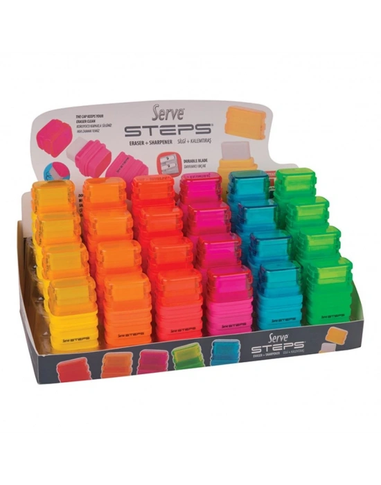 SERVE STEPS K.TRAŞLI SİLGİ KARIŞIK RENK