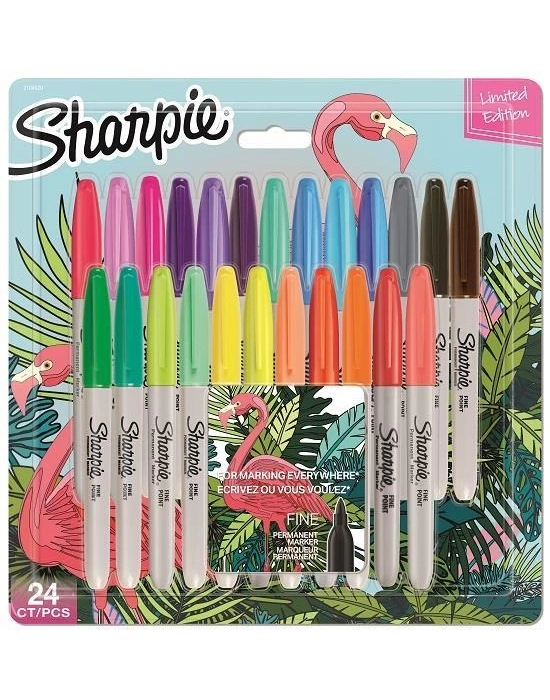 SHARPIE PERMANENT SET FINE 24 LÜ FLAMINGO 2169766-2170100