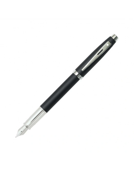 SHEAFFER 9317-0 100 SERİSİ DOLMAKALEM MAT SİYAH KROM (M)
