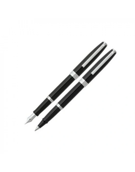 SHEAFFER 9470 SAGARIS DOLMA TÜKENMEZ SET SİYAH KROM