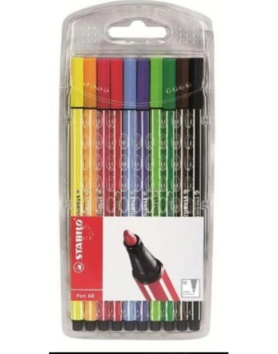 STABILO Pen 68 10 Renk Askılı Paket