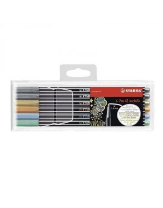 STABILO PEN 68 -METALİK 6 LI PAKET