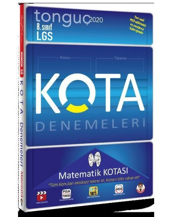 Tonguç 8. Sınıf Kota Konu Taramaları Matematik Kotası