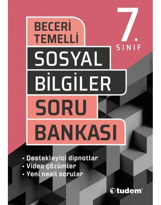 Tudem 7. Sınıf  Beceri Temelli Sosyal Bilgiler Soru Bankası