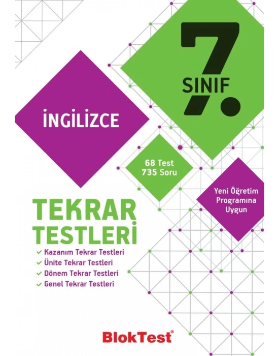 TUDEM 7. SINIF BLOKTEST İNGİLİZCE TEKRAR TESTLERİ