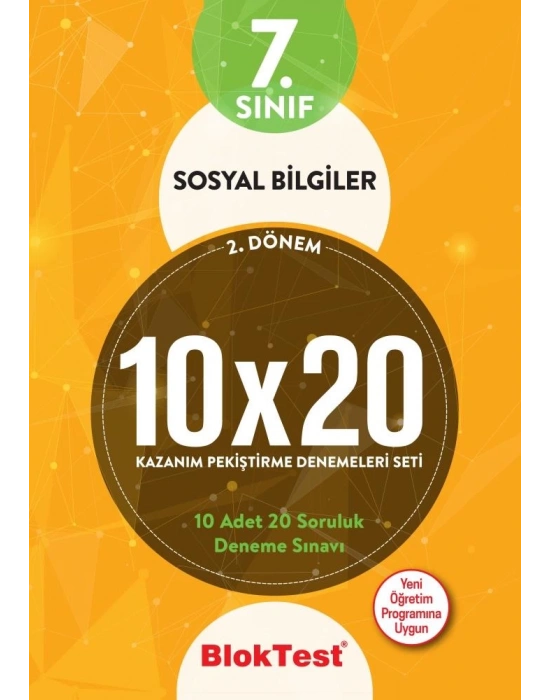 TUDEM 7. SINIF BLOKTEST SOSYAL BİL. 10x20 KAZANIM DENEMELERİ 2. DÖNEM