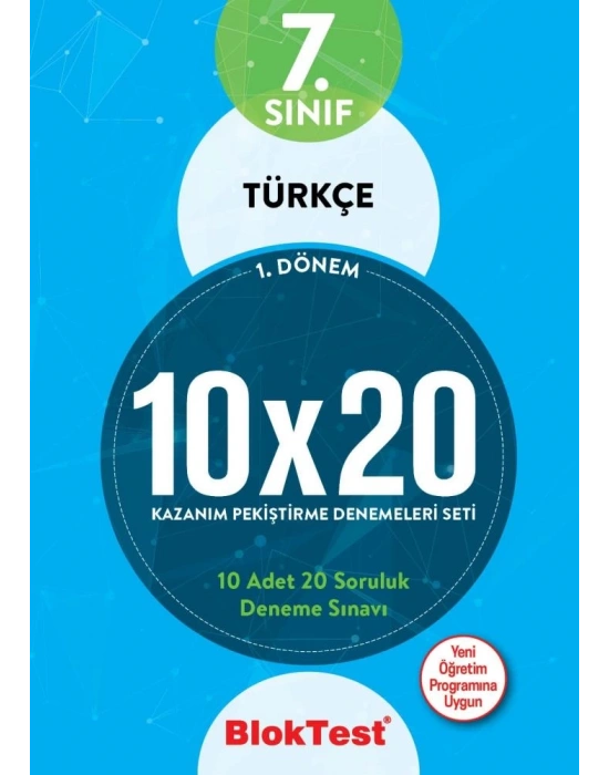 TUDEM 7. SINIF BLOKTEST TÜRKÇE 10x20 KAZANIM DENEMELERİ 1. DÖNEM