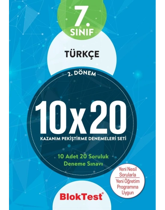 TUDEM 7. SINIF BLOKTEST TÜRKÇE 10x20 KAZANIM DENEMELERİ 2. DÖNEM