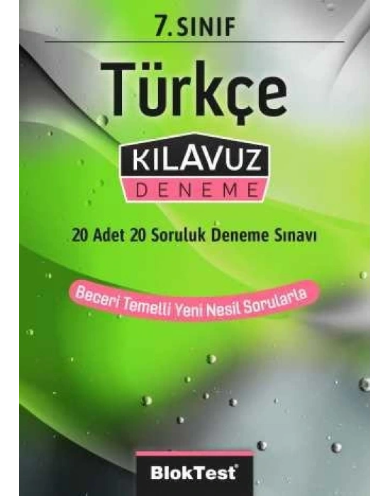 TUDEM 7. SINIF BLOKTEST TÜRKÇE KILAVUZ DENEME