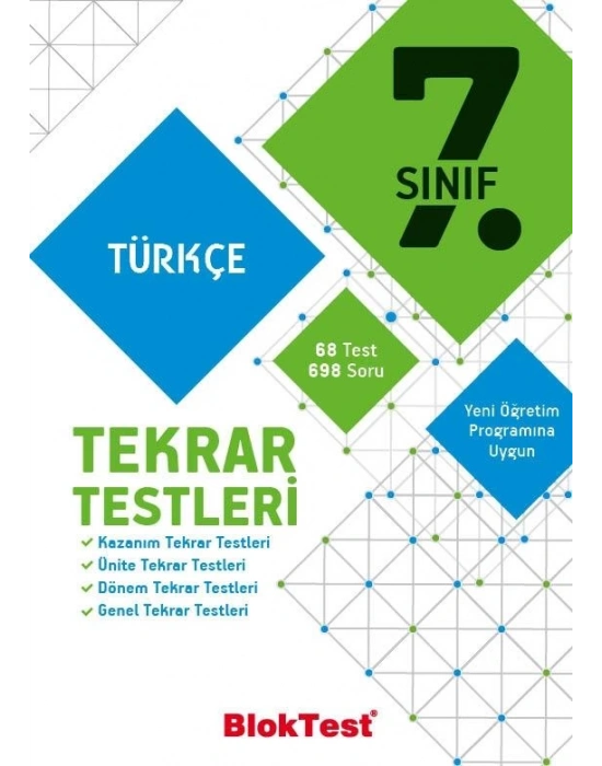 TUDEM 7. SINIF BLOKTEST TÜRKÇE  TEKRAR TESTLERİ