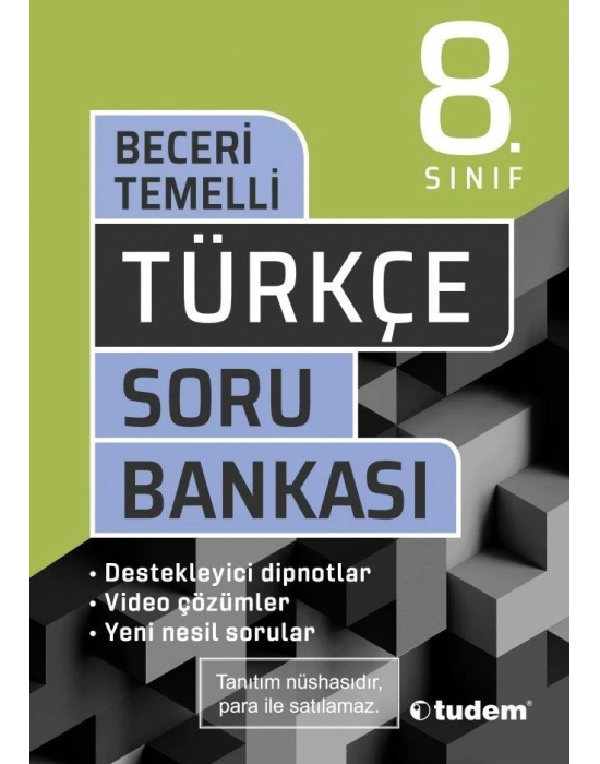 Tudem 8. Sınıf Beceri Temelli Türkçe Soru Bankası